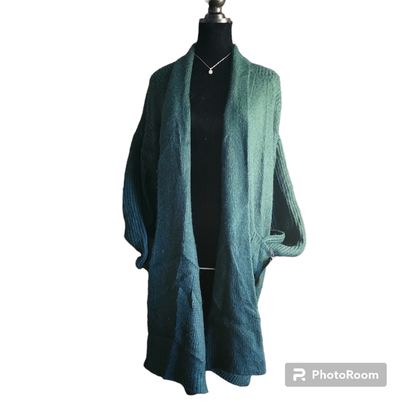 Sincerly Jules Sweaters - Sincerely Jules Thick Green Medium with Pockets Cardigan